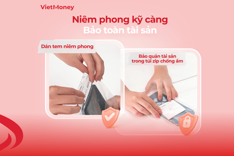 Tài sản được niêm phong đảm bảo kỹ càng
