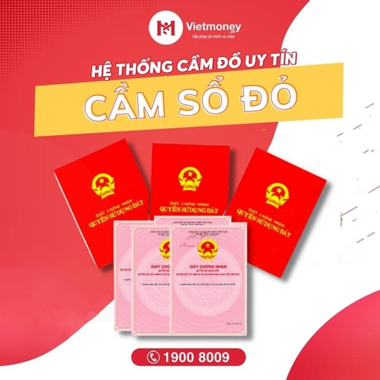 Cầm sổ đỏ