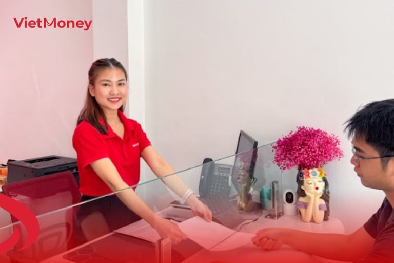 VietMoney với thủ tục đơn giản, nhanh chóng