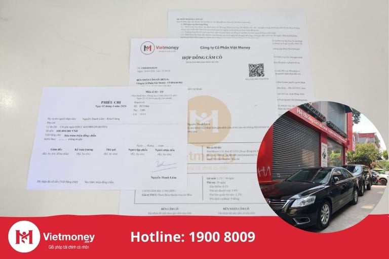 Mẫu hợp đồng cầm cố xe ô tô