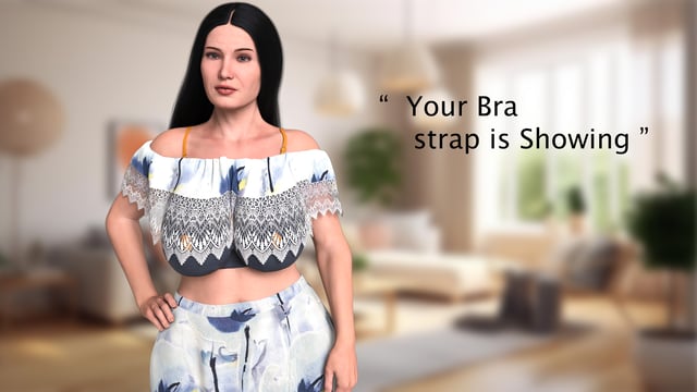 Oops Your Bra is showing 