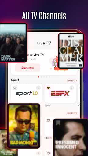 Live TV: Movies and TV Shows screenshot 1