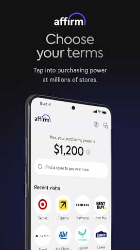 Affirm: Buy now, pay over time screenshot 1