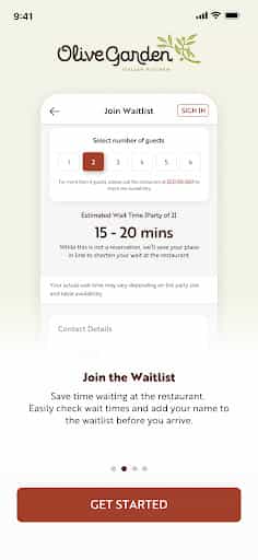 Olive Garden Italian Kitchen screenshot 2