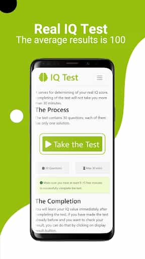 IQ Test - Intelligence Test screenshot 1