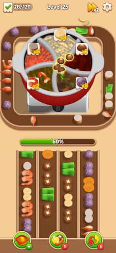 Hotpot Flow: Food Games screenshot 1