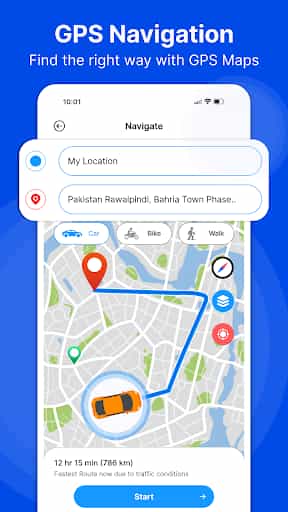 GPS Maps Navigation GPS Camera screenshot 1