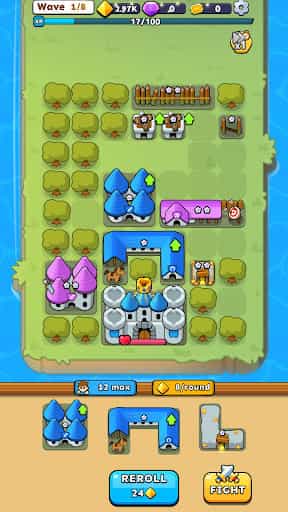 Fortress Merge: Puzzle Defense screenshot 2