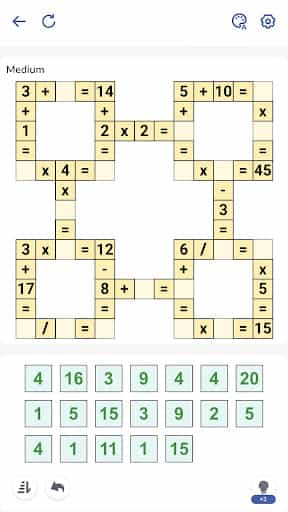Crossmath® - Math Puzzle Games screenshot 2