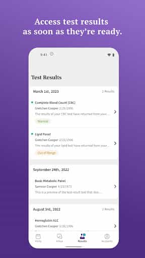 athenaPatient screenshot 2