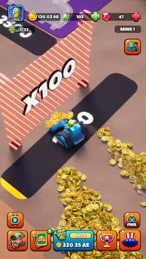 Idle Zombie Miner: Gold Tycoon screenshot 2