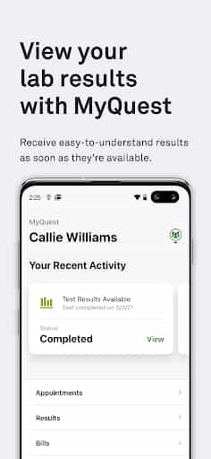MyQuest for Patients screenshot 2