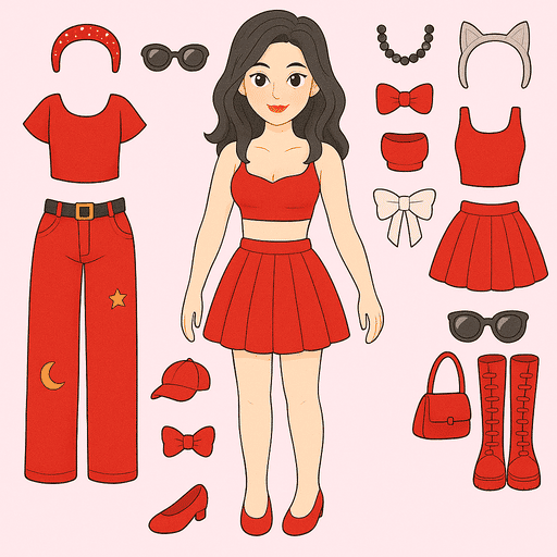 Sticker Doll DIY Dressup Diary