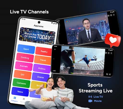 PlayTV: Live Sports TV & Shows screenshot 1