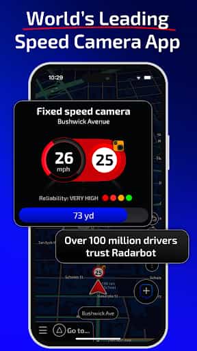Radarbot: Radar Detector, GPS screenshot 1