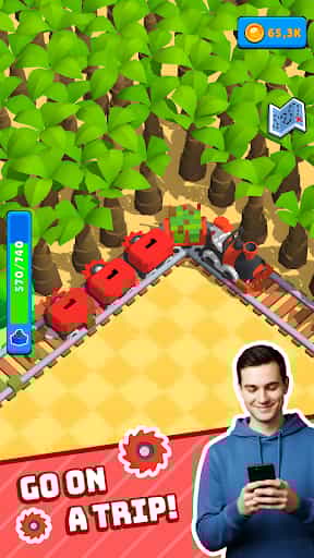 Train Miner: Idle Railway Game screenshot 1