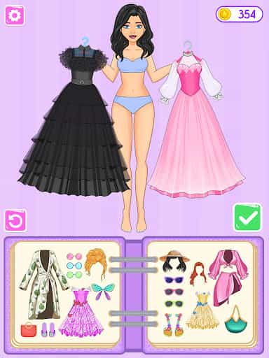 Sticker Doll DIY Dressup Diary screenshot 2