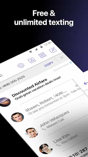 Text Free: Calling & Texting screenshot 1
