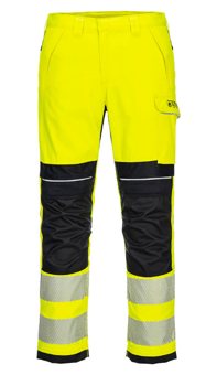 picture of Portwest FR406 - PW3 FR Hi-Vis Work Trousers Yellow/Black - PW-FR406YBR
