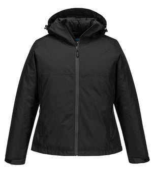 picture of Portwest S612 - Professional Women's Winter Jacket - Black - PW-S612BKR