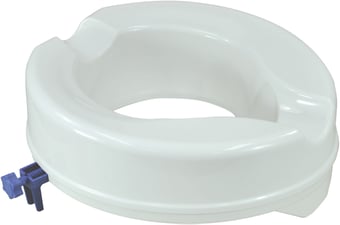 picture of Aidapt Senator Plastic Raised Toilet Seat - Seat Height 100 mm - No Lid Unpackaged - [AID-VR223]