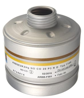 picture of 1140 Drager - 940 A2B2E2K2 Hg NO CO 20 P3 Combination Filter for Drager X-Plore - Single - [BL-6738814]