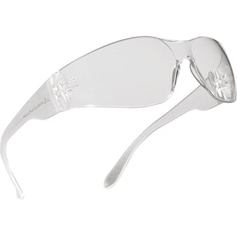 picture of Delta Plus - Brava 2 Clear - Monobloc Polycarbonate Glasses - [LH-BRAV2IN]