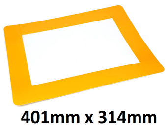 picture of Heskins ColorCover Self-Adhesive Custom Signs Yellow - 401mm x 314mm - [HE-H6907Y-401]