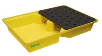 picture of Eco 100L Recycled PE Spill Tray with Grate - Drum Not Included - [EC-R3340811] - (HP)