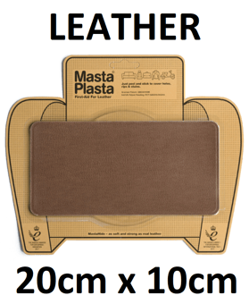 picture of MastaPlasta Leather Repair Patch Large Plain Tan 20cm x 10cm - [MPL-TANPLAIN200X100]