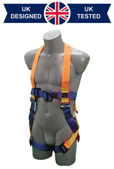 picture of Aresta Double Point Safety Harness with Chest D-ring - Standard Buckle - [XE-AR-01024S] - (NICE)