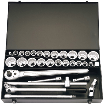 picture of Elora - 3/4" Square Drive Metric And Imperial Socket - Set of 31 Pieces - [DO-00335] - (LP)