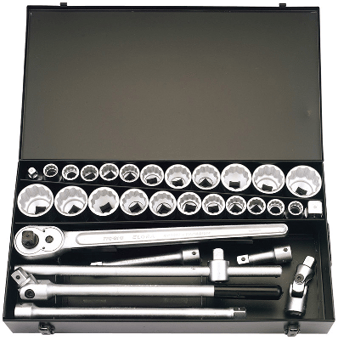 Picture of Elora - 3/4" Square Drive Metric And Imperial Socket - Set of 31 Pieces - [DO-00335] - (LP)