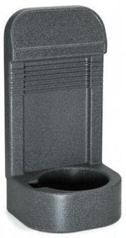 picture of Single Grey Extinguisher Stand with Recessed Base - [HS-107-1035] - (LP)