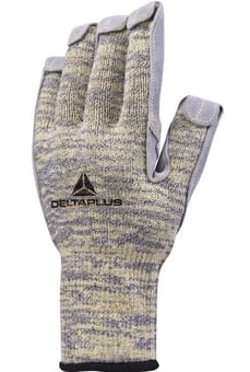 picture of Delta Plus Heatnocut Cowhide Leather Palm Knitted Gloves - LH-VECUT50