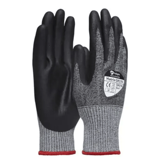 picture of Polyco Matrix GH370 Nitrile Palm Coated Glove Black/Grey - BM-GH370