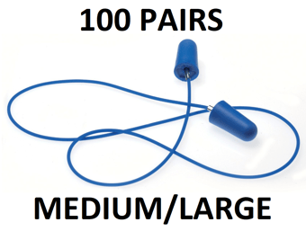 picture of MSA - RIGHT Foam Detectable Disposable Ear Plugs - Corded - Medium/Large - SNR 37 - 100 Pair - [MS-10087447]