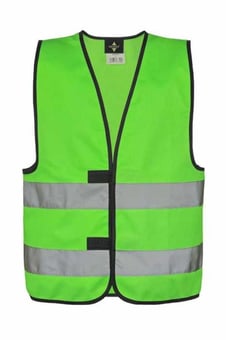 picture of Korntex Lime Green Hi Vis Safety Vest Youths - AP-KXW-LGR