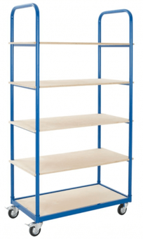 picture of BiGDUG Essentials Order Picker Shelf Trolley - 1900h x 1000w x 500d mm - [BDU-PT5]