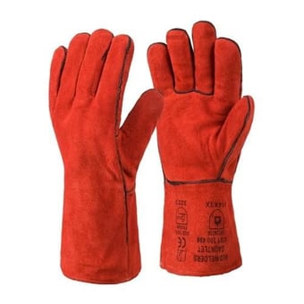 Picture of Rhino Tec Superior Heavy Duty Red Welders Gauntlet - [FU-GL016]