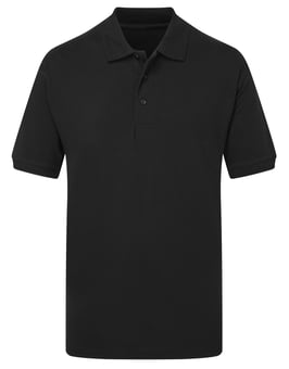 Picture of UCC Heavyweight Pique Polo Shirt - Black - BT-UCC004-BLK