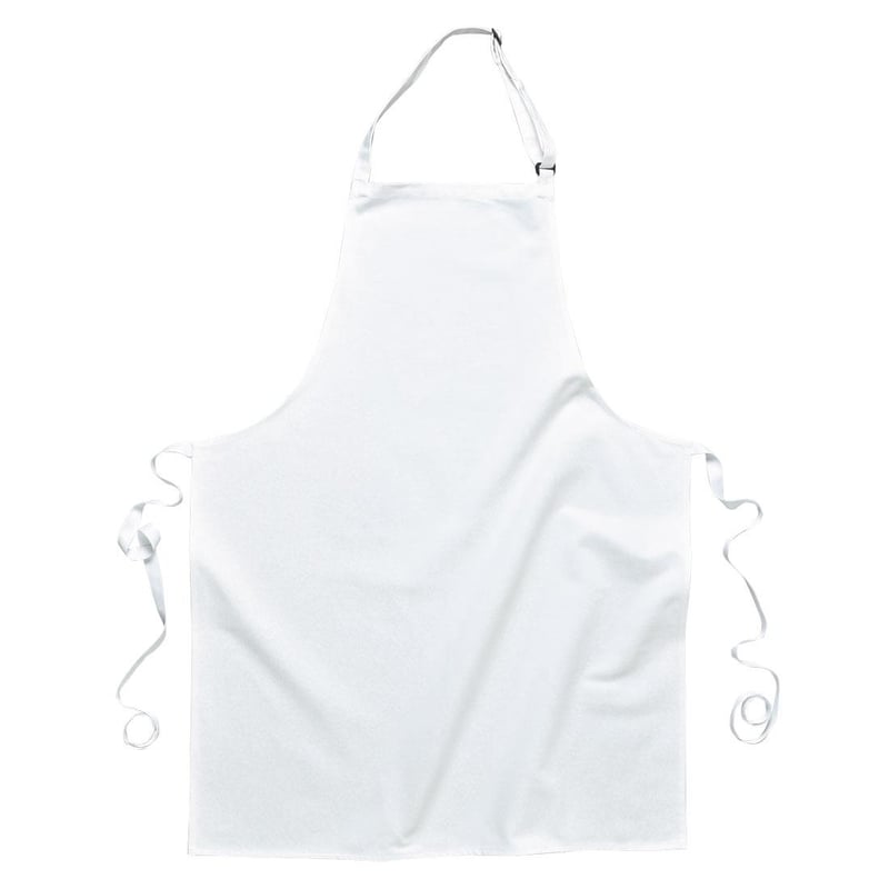 picture of Portwest - White PolyCotton Bib Apron - [PW-S841WHR]