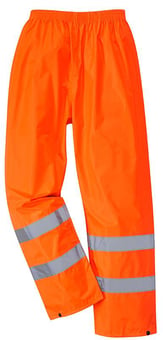 picture of Portwest - Orange Hi-Vis Rain Trousers - 31" Reg - PW-H441ORR