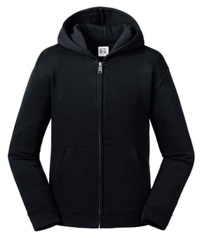 Picture of Russell Children's Authentic Zipped Hooded Jacket - Black - BT-R266B-BLK