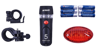picture of Amtech 2pc Bicycle Safety Light Set - [DK-S1826] - (DISC-R)