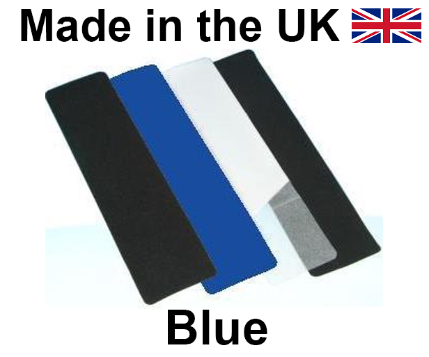 Blue Anti-Slip Self Adhesive Stair Cleats - 610mm x 150mm Pads - Sold Individually - [HE-H3401B]