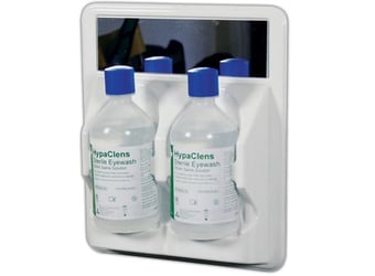 Picture of Eye Wash Station - Supplied Complete with 2x500ml Saline Eyewash Bottles - [SA-E458] - (LP)