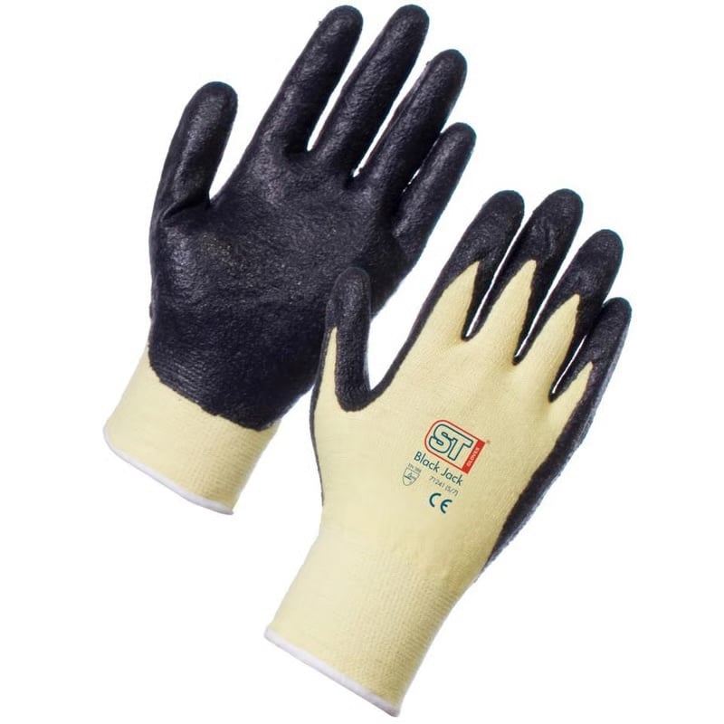 Supertouch Kevlar Black Jack High Abrasion Glove - Size 7 - ST-71241 - (DISC-W)