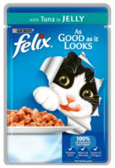 picture of Felix As Good As it Looks Pouch Tuna in Jelly Wet Cat Food 100g - [BSP-514203]