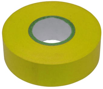 picture of Yellow PVC Insulating Tape - 19mm x 20 meters - Sold Per Roll - [EM-YELLOW]